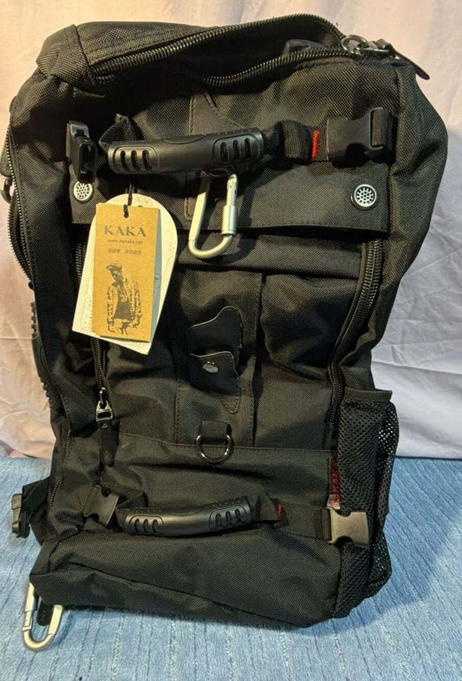Kaka Black Travel Backpack Laptop Bag New With Tags